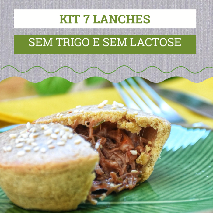 Kit 7 lanches sem lactose e sem trigo