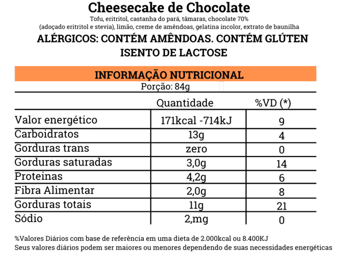 Cheesecake de Chocolate