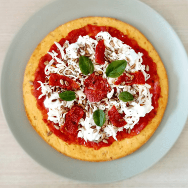 Pizza de tomate seco refeição