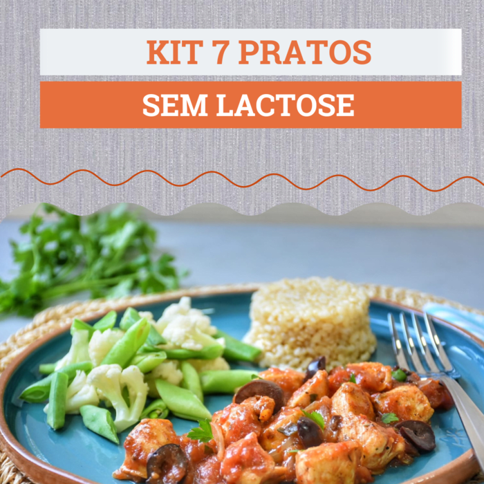 KIT 7 PRATOS SEM LACTOSE