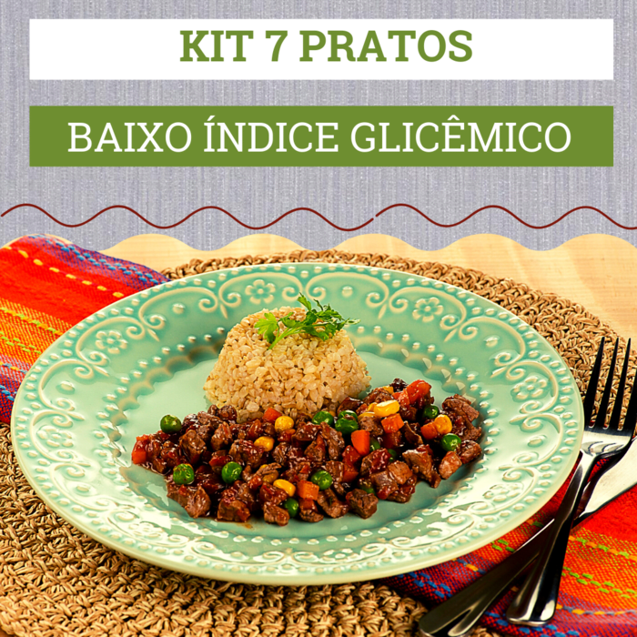 KIT 7 PRATOS DE BAIXO ÍNDICE GLICÊMICO